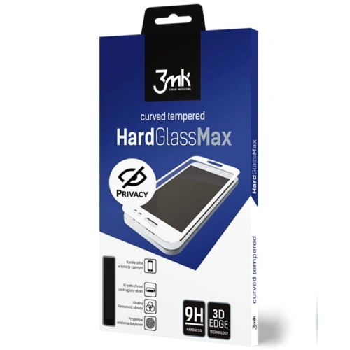 Szkło hartowane 3MK HardGlass Max Privacy Apple iPhone 6/6S białe