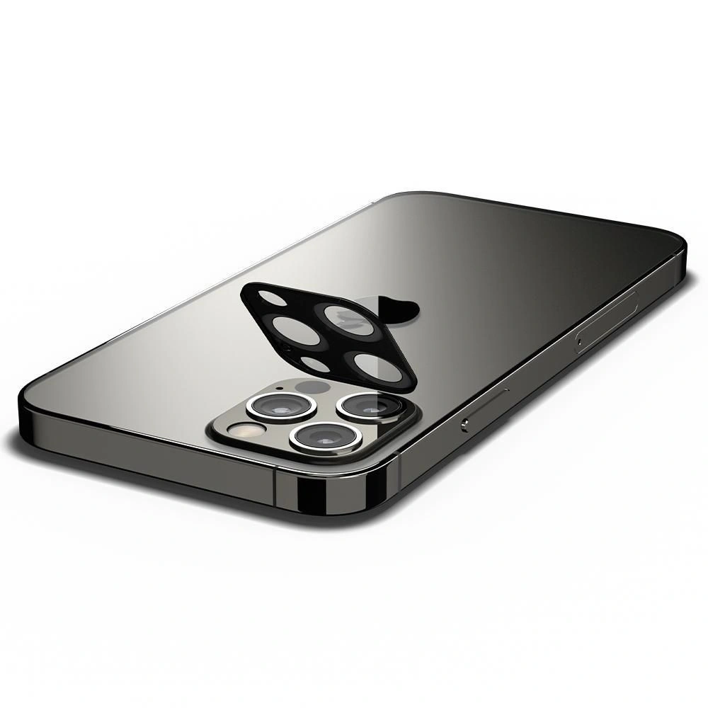 Hurtownia GSM - Szkło hartowane na aparat Spigen Optik Camera Lens Apple iPhone 12 Pro Max Black - SPN1376BLK - {ean13} - Hurt