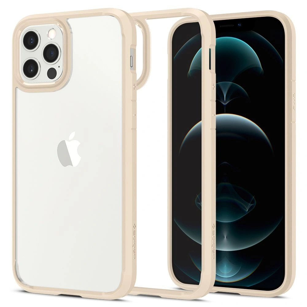Hurtownia GSM - Etui Spigen Ultra Hybrid Apple iPhone 12/12 Pro Sand Beige - SPN1380SNDBEI - {ean13} - Hurt