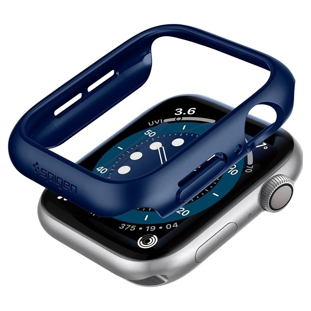 Wholesale Case Spigen Thin Fit Apple Watch SE/6/5/4 40mm Metallic Blue - SPN1381BLU - {ean13} - Hurt