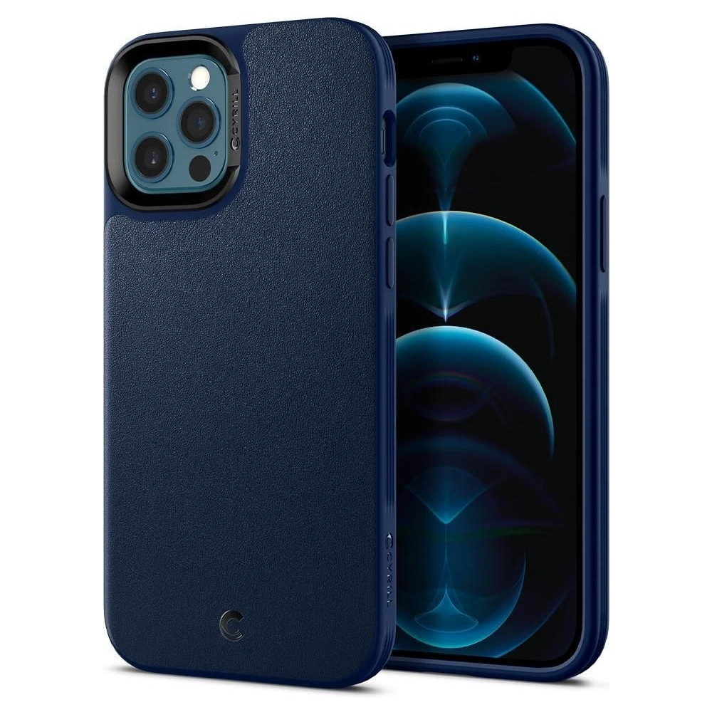 Hurtownia GSM - Etui Spigen Ciel Leather Brick Apple iPhone 12/12 Pro Navy - SPN1383NAV - {ean13} - Hurt