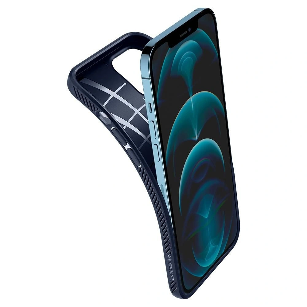 Hurtownia GSM - Etui Spigen Liquid Air Apple iPhone 12 Pro Max Navy Blue - SPN1384BLU - {ean13} - Hurt