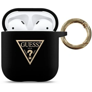 Hurtownia GSM - Etui Guess GUACA2LSTLBK Apple AirPods cover czarny/black Silicone Triangle Logo - GUE773BLK - {ean13} - Hurt
