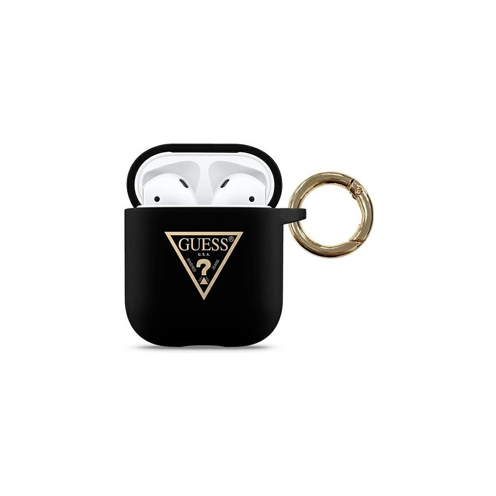 Hurtownia GSM - Etui Guess GUACA2LSTLBK Apple AirPods cover czarny/black Silicone Triangle Logo - GUE773BLK - {ean13} - Hurt