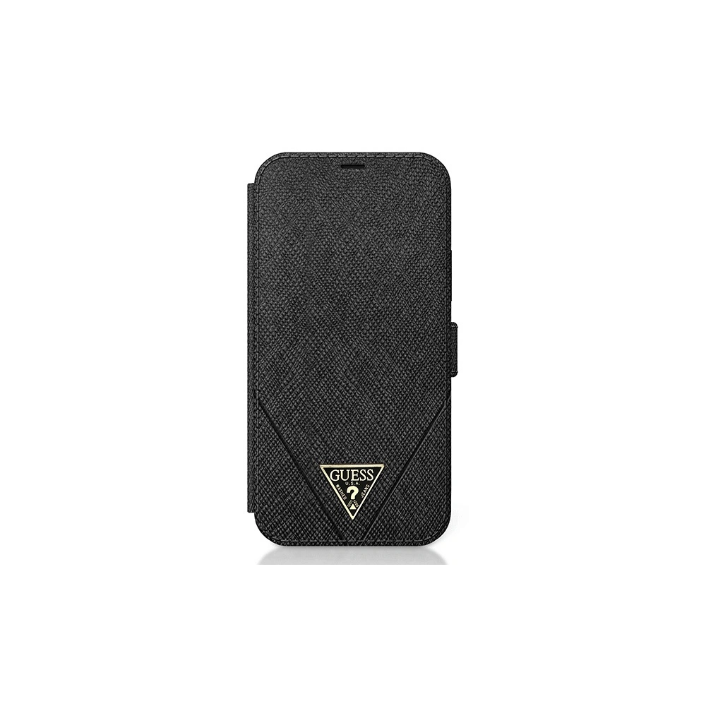 Hurtownia GSM - Etui Guess GUFLBKP12LVSATMLBK Apple iPhone 12 Pro Max czarny/black book Saffiano - GUE777BLK - {ean13} - Hurt