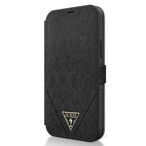 Hurtownia GSM - Etui Guess GUFLBKP12LVSATMLBK Apple iPhone 12 Pro Max czarny/black book Saffiano - GUE777BLK - {ean13} - Hurt