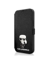 Hurtownia GSM - Etui Karl Lagerfeld KLFLBKP12LIKMSBK Apple iPhone 12 Pro Max czarny/black book Saffiano Ikonik Metal - KLD408BLK - {ean13} - Hurt