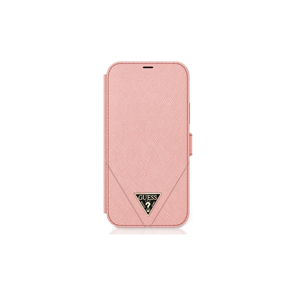 Hurtownia GSM - Etui Guess GUFLBKP12LVSATMLPI Apple iPhone 12 Pro Max rosa/pink Buch Saffiano - GUE778PNK - {ean13} - Hurt