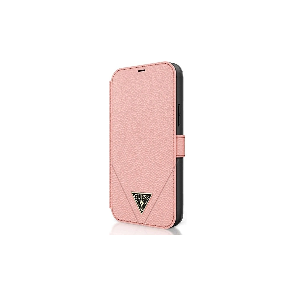 Hurtownia GSM - Etui Guess GUFLBKP12LVSATMLPI Apple iPhone 12 Pro Max rosa/pink Buch Saffiano - GUE778PNK - {ean13} - Hurt