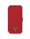 Etui Guess GUFLBKP12LVSATMLRE Apple iPhone 12 Pro Max czerwony/red book Saffiano