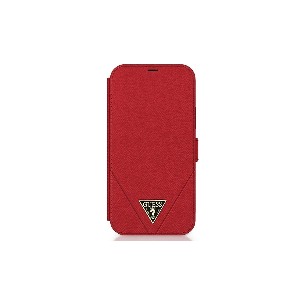 Wholesale Guess GUFLBKP12LVSATMLRE Apple iPhone 12 Pro Max red book Saffiano - GUE779RED - {ean13} - Hurt