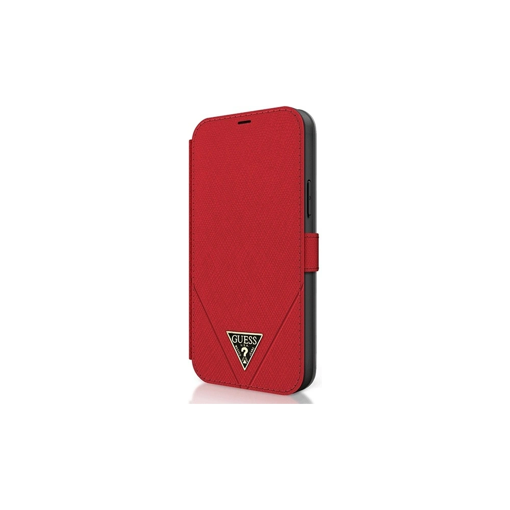 Hurtownia GSM - Etui Guess GUFLBKP12LVSATMLRE Apple iPhone 12 Pro Max czerwony/red book Saffiano - GUE779RED - {ean13} - Hurt