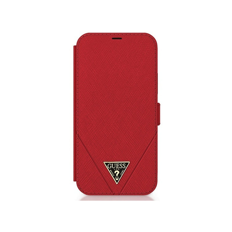 Hurtownia Guess - 3700740492048 - GUE782RED - Etui Guess GUFLBKP12MVSATMLRE Apple iPhone 12/12 Pro czerwony/red book Saffiano - B2B homescreen