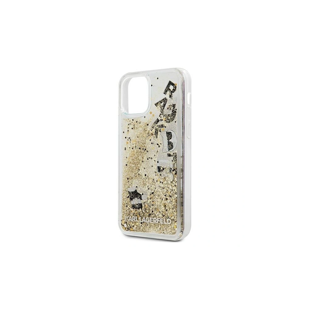 Hurtownia GSM - Etui Karl Lagerfeld KLHCP12LROGO Apple iPhone 12 Pro Max złoty/gold hardcase Glitter Charms - KLD414GLD - {ean13} - Hurt