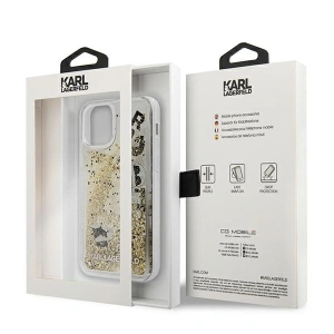 Etui Karl Lagerfeld KLHCP12LROGO Apple iPhone 12 Pro Max złoty/gold hardcase Glitter Charms