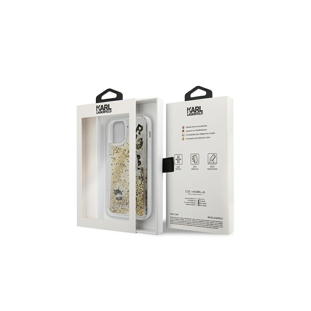 Hurtownia GSM - Etui Karl Lagerfeld KLHCP12LROGO Apple iPhone 12 Pro Max złoty/gold hardcase Glitter Charms - KLD414GLD - {ean13} - Hurt