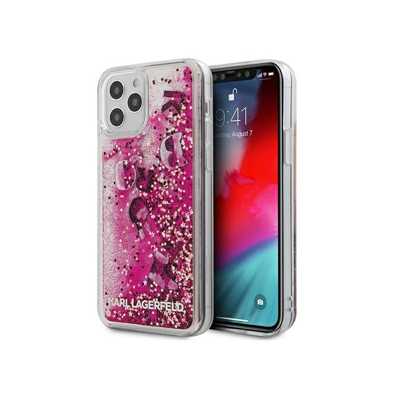 Hurtownia Karl Lagerfeld - 3700740489178 - KLD415PNK - Etui Karl Lagerfeld KLHCP12LROPI Apple iPhone 12 Pro Max różowy/pink hardcase Glitter Charms - B2B homescreen