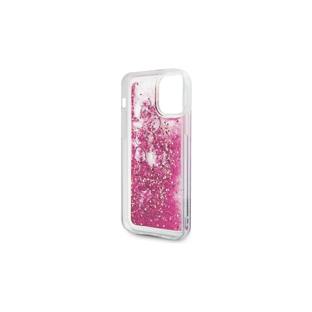 Wholesale Karl Lagerfeld KLHCP12LROPI Apple iPhone 12 Pro Max pink hardcase Glitter Charms - KLD415PNK - {ean13} - Hurt