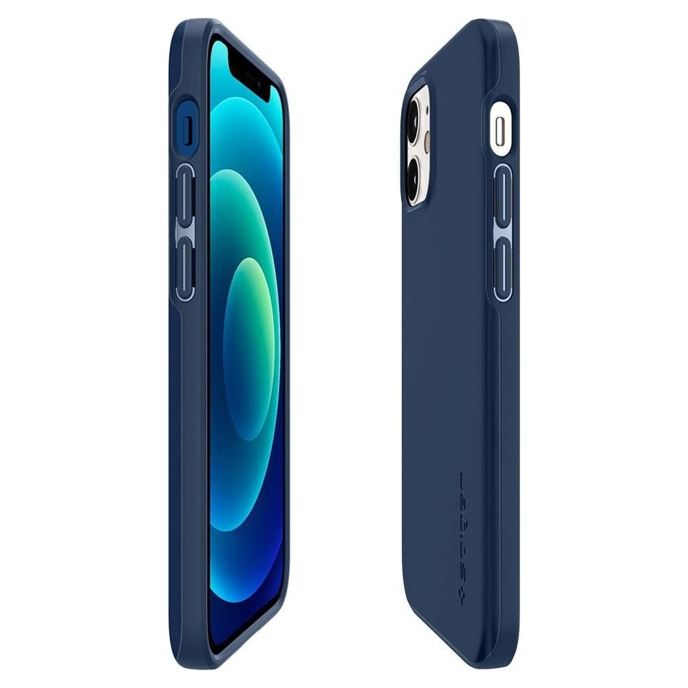 Hurtownia GSM - Etui Spigen Thin Fit Apple iPhone 12 mini Navy Blue - SPN1387BLU - {ean13} - Hurt