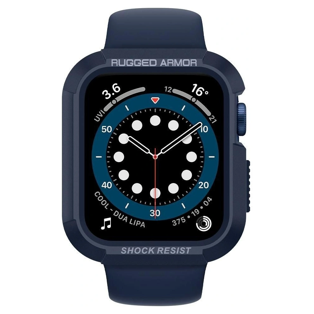 Wholesale Case Spigen Rugged Armor Apple Watch 4/5/6/7/SE 44/45mm Navy Blue - SPN1389BLU - {ean13} - Hurt