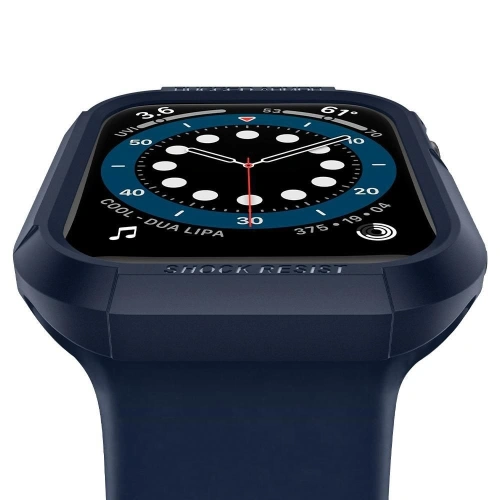 Etui Spigen Rugged Armor Apple Watch 4/5/6/7/SE 44/45mm Navy Blue