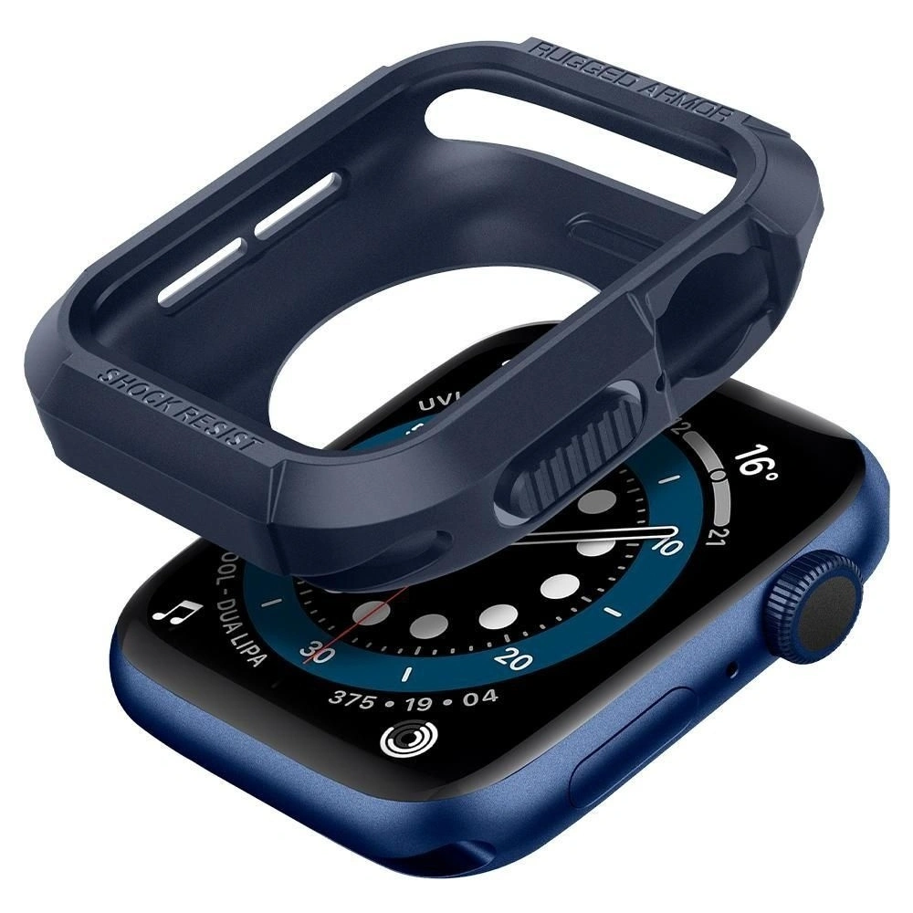 Hurtownia GSM - Case Spigen Rugged Armor Apple Watch 4/5/6/7/SE 44/45mm Marineblau - SPN1389BLU - {ean13} - Hurt