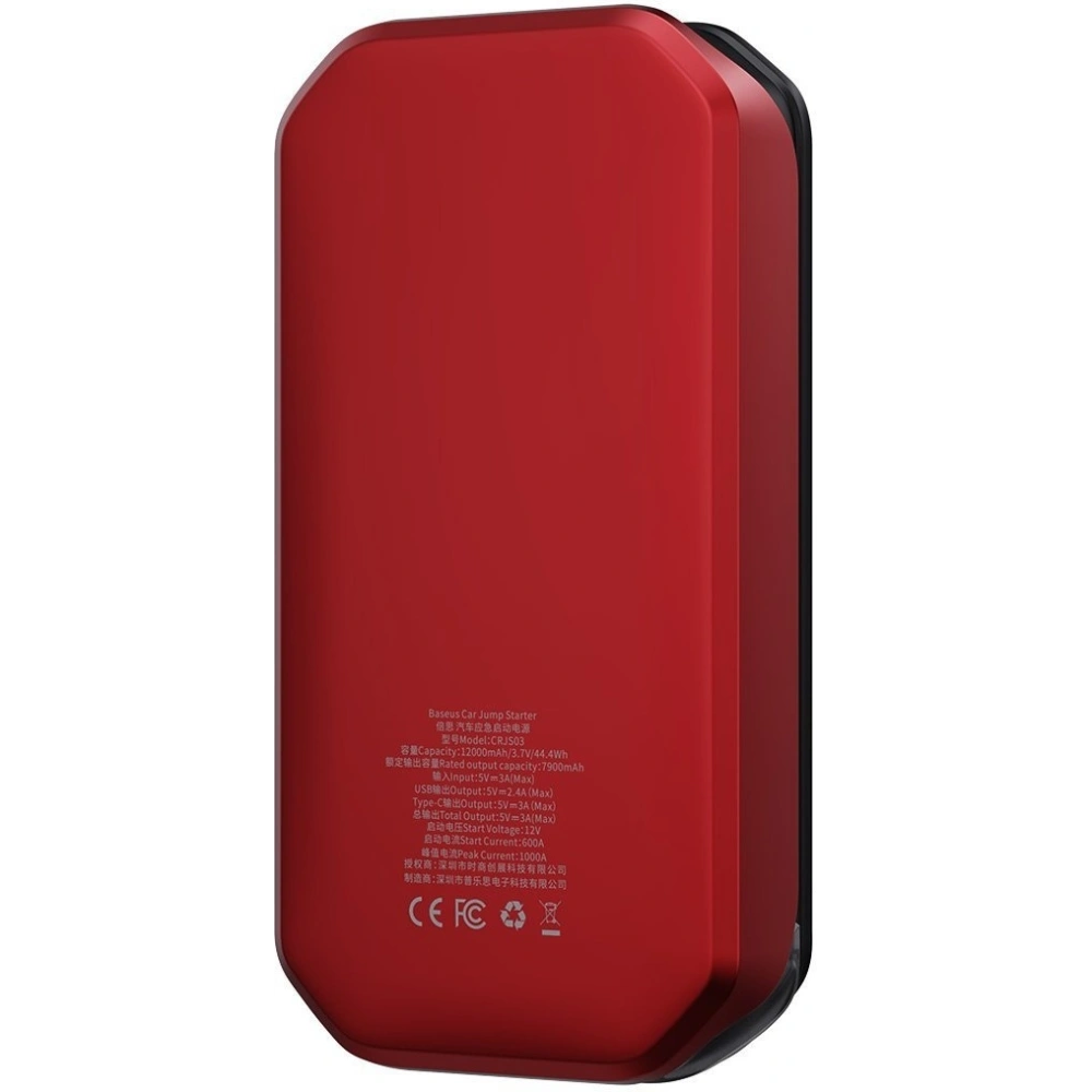 Wholesale Baseus Super Energy Car Jump Starter 12000mAh, 1000A, USB (red) - BSU1958RED - {ean13} - Hurt