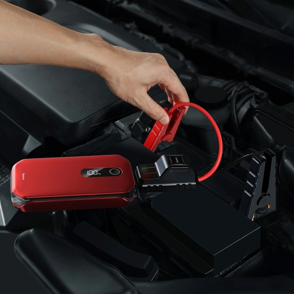 Wholesale Baseus Super Energy Car Jump Starter 12000mAh, 1000A, USB (red) - BSU1958RED - {ean13} - Hurt