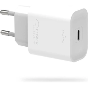 Ładowarka sieciowa Puro Fast Travel Charger USB-C 20W (biały)
