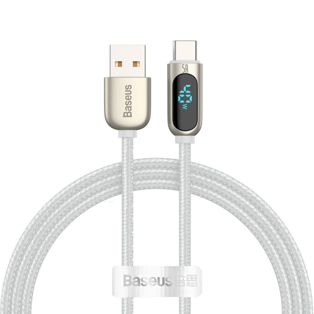 Hurtownia GSM - Kabel USB do USB-C Baseus Display, 5A, 1m (biały) - BSU1961WHT - {ean13} - Hurt
