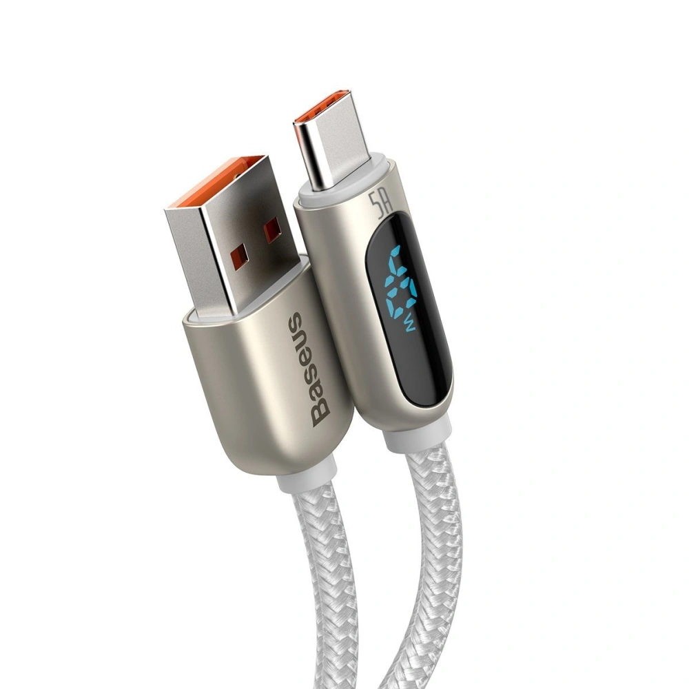 Hurtownia GSM - Kabel USB do USB-C Baseus Display, 5A, 1m (biały) - BSU1961WHT - {ean13} - Hurt