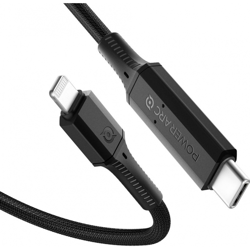 Spigen Distributor - 8809640258398 - SPN1392BLK - Spigen PB1901 PowerArc Lightning MFI to USB-C Cable PD 100W 1m Black - B2B homescreen