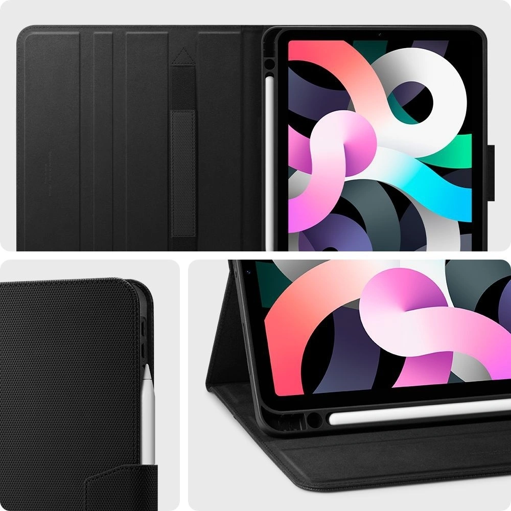 Hurtownia GSM - Etui Spigen Liquid Air Folio Apple iPad Air 10.9 2020/2022 (4. und 5. Generation) / iPad Air 11 2024 (6. Generation) Schwarz - SPN1394BLK - {ean13} - Hurt