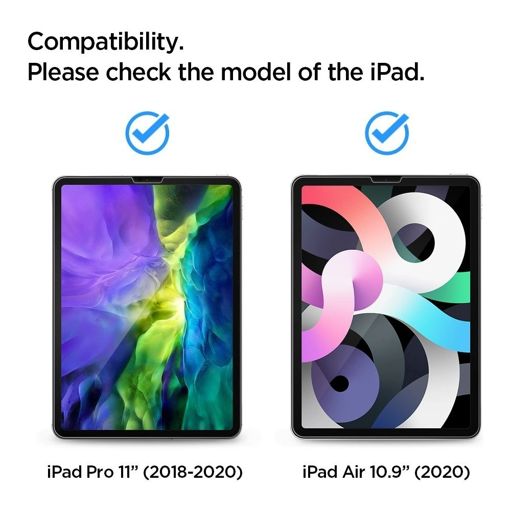 Hurtownia GSM - Szkło hartowane Spigen GLAS.tR ez Fit Apple iPad Air 10.9 2020/2022 (4. i 5. generacji) / iPad Air 11 2024 (6. generacji) - SPN1395 - {ean13} - Hurt