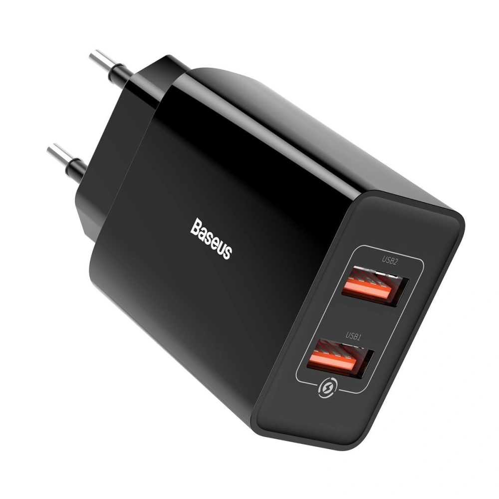Hurtownia GSM - Szybka ładowarka sieciowa Baseus Speed Mini, PD + QC 3.0 18W (czarna) - BSU1962BLK - {ean13} - Hurt