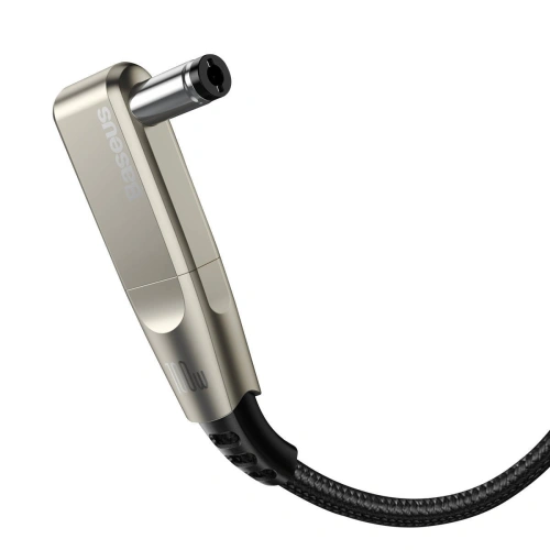Kabel 2w1 Baseus Flash Series, USB-C do USB-C / wtyk zasilania DC 5.5x2.5mm, 100W, 2m (czarny)