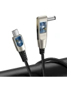 Hurtownia GSM - Kabel 2w1 Baseus Flash Series, USB-C do USB-C / wtyk zasilania DC 5.5x2.5mm, 100W, 2m (czarny) - BSU1964BLK - {ean13} - Hurt