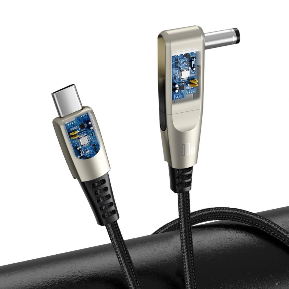 Hurtownia GSM - Kabel 2w1 Baseus Flash Series, USB-C do USB-C / wtyk zasilania DC 5.5x2.5mm, 100W, 2m (czarny) - BSU1964BLK - {ean13} - Hurt