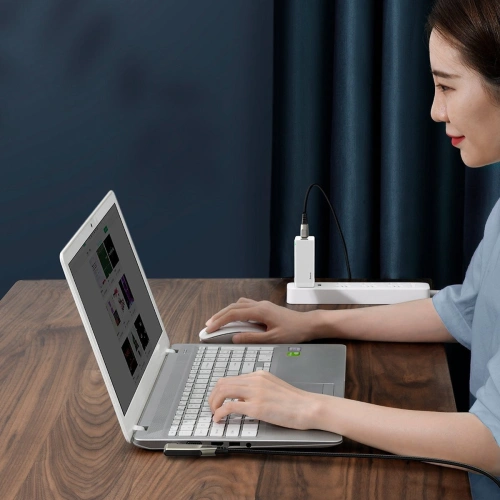 Kabel 2w1 Baseus Flash Series, USB-C do USB-C / wtyk zasilania DC 5.5x2.5mm, 100W, 2m (czarny)