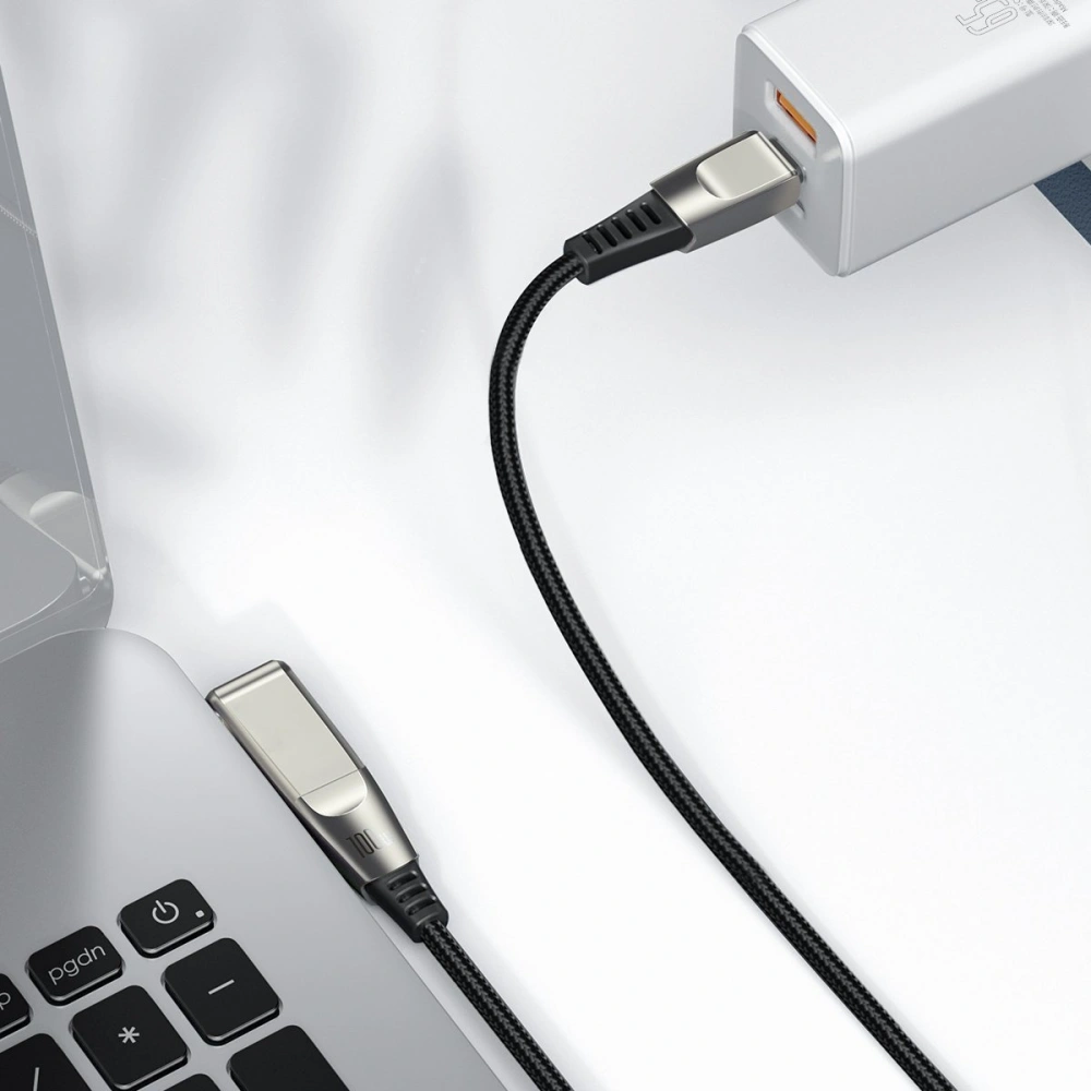 Hurtownia GSM - Kabel 2w1 Baseus Flash Series, USB-C do USB-C / wtyk zasilania DC 5.5x2.5mm, 100W, 2m (czarny) - BSU1964BLK - {ean13} - Hurt