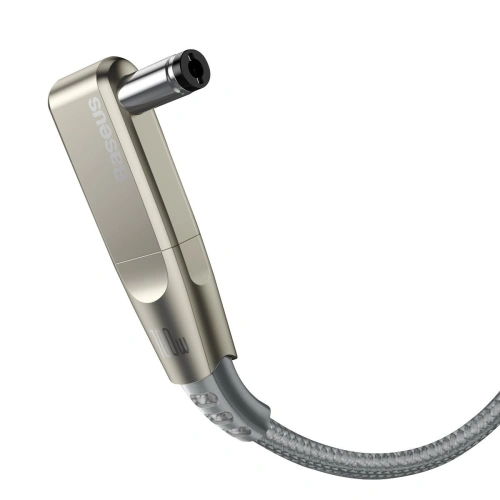 Kabel 2w1 Baseus Flash Series, USB-C do USB-C / wtyk zasilania DC 5.5x2.5mm, 100W, 2m (szary)
