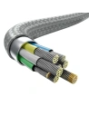Wholesale aseus Flash Series Fast Charging Data Cable with round type Head Type-C to C+DC 100W 2m (grey) - BSU1965GRY - {ean13} - Hurt