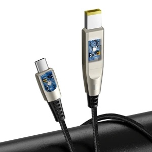 Kabel 2w1 Baseus Flash Series, USB-C do USB-C / wtyczka Lenovo, 100W, 2m (czarny)