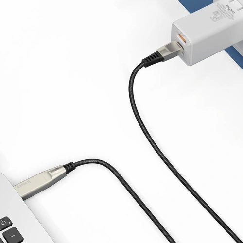 Kabel 2w1 Baseus Flash Series, USB-C do USB-C / wtyczka Lenovo, 100W, 2m (czarny)