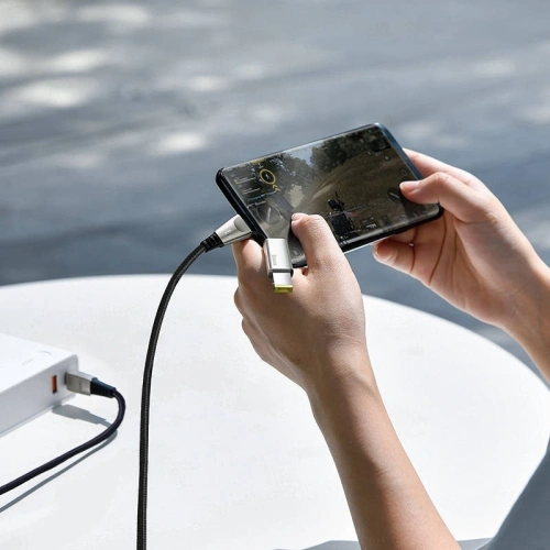 Kabel 2w1 Baseus Flash Series, USB-C do USB-C / wtyczka Lenovo, 100W, 2m (czarny)