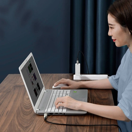 Kabel 2w1 Baseus Flash Series, USB-C do USB-C / wtyczka Lenovo, 100W, 2m (czarny)