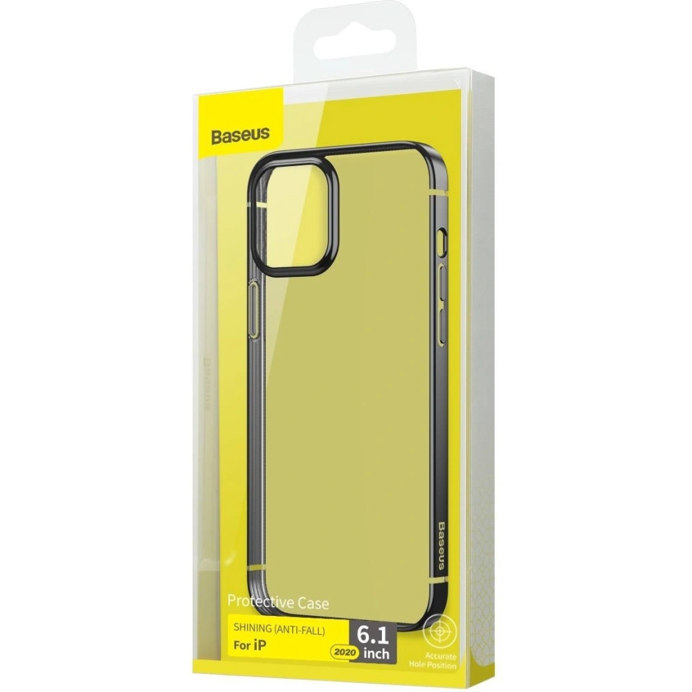 Hurtownia GSM - Etui Baseus Shining Case Apple iPhone 12/12 Pro (czarny) - BSU1970BLK - {ean13} - Hurt