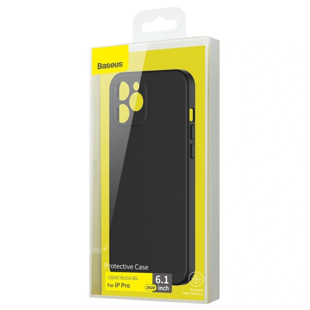 Hurtownia GSM - Etui Baseus Liquid Silica Gel Case Apple iPhone 12 Pro (czarny) - BSU1972BLK - {ean13} - Hurt