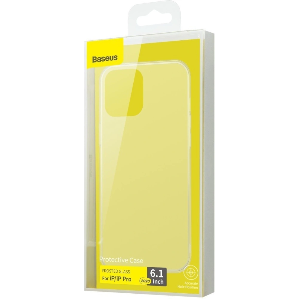 Hurtownia GSM - Etui Baseus Frosted Glass Case Apple iPhone 12/12 Pro (biały) - BSU1976WHT - {ean13} - Hurt