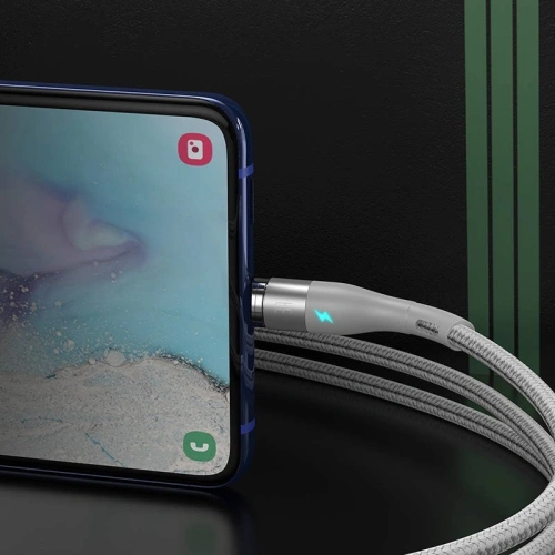 Kabel magnetyczny USB - USB-C Baseus Zinc 3A 1m (biały)